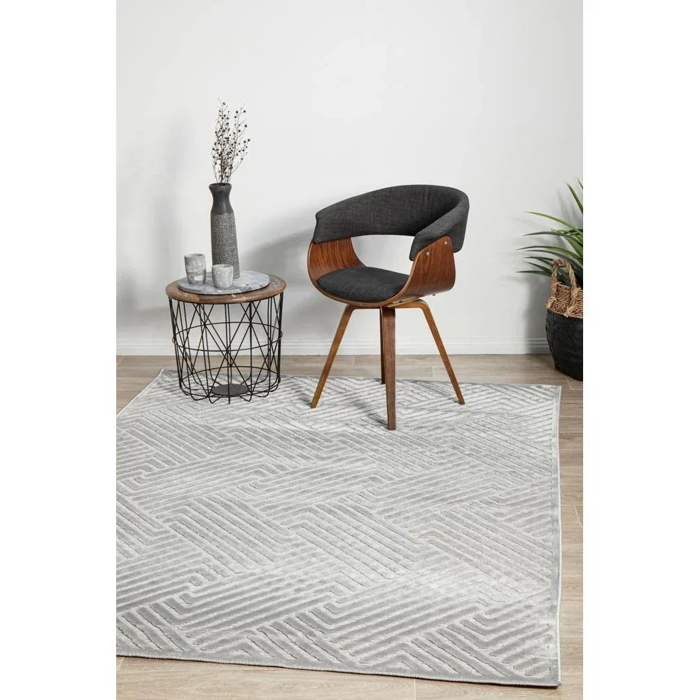 York Cindy Silver Rug - ICONIC RUGS