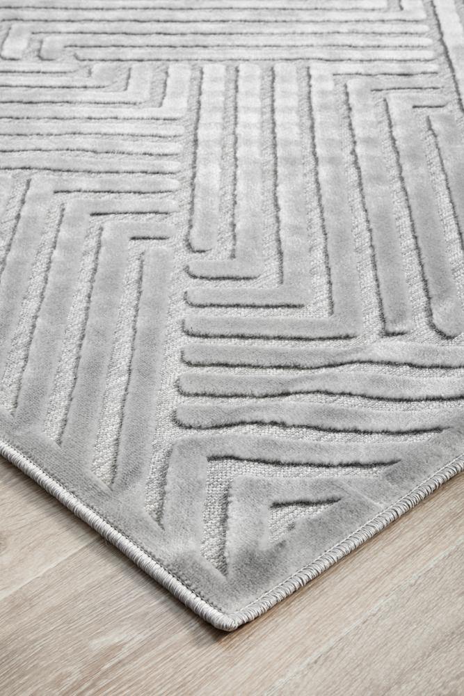 York Cindy Silver Rug - ICONIC RUGS