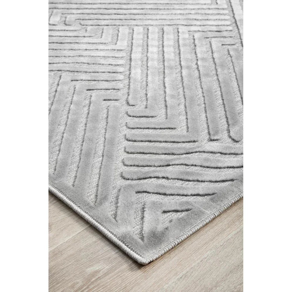 York Cindy Silver Rug - ICONIC RUGS