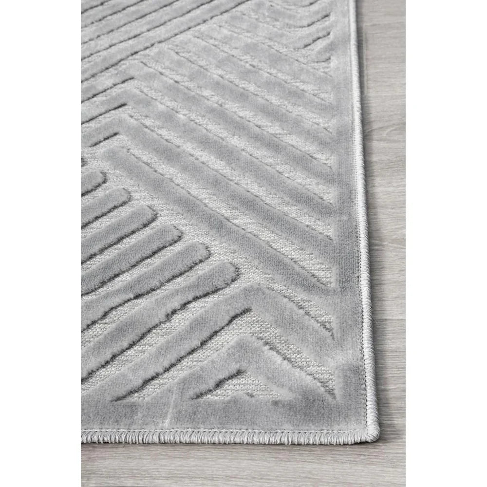 York Cindy Silver Rug - ICONIC RUGS