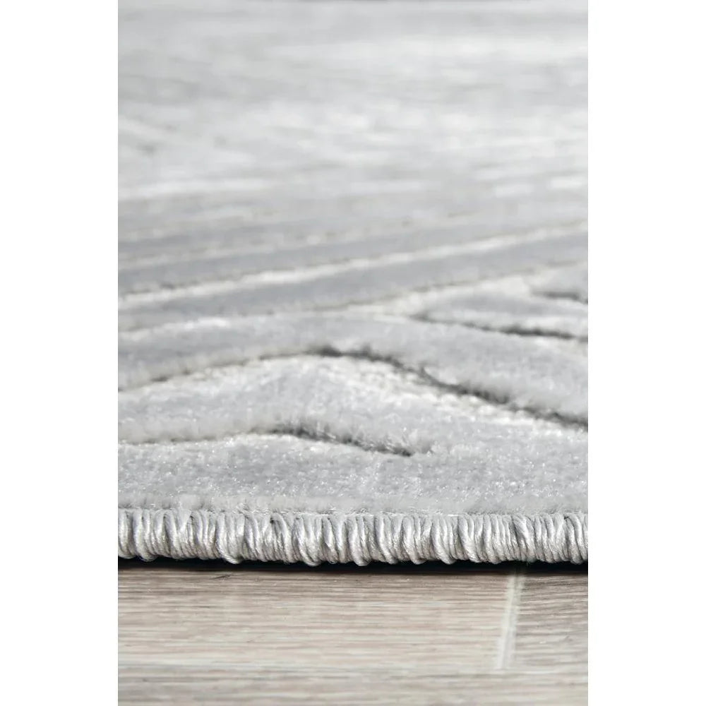 York Cindy Silver Rug - ICONIC RUGS