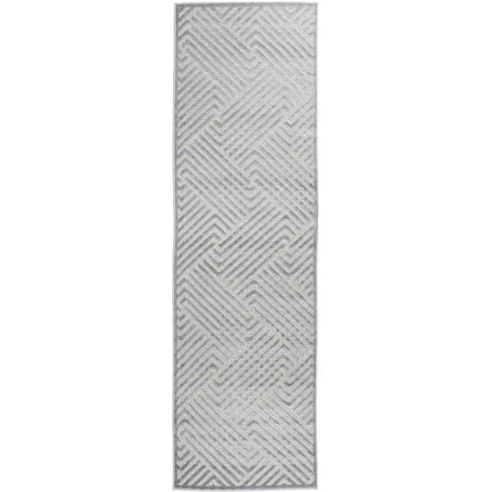 York Cindy Silver Runner Rug - ICONIC RUGS