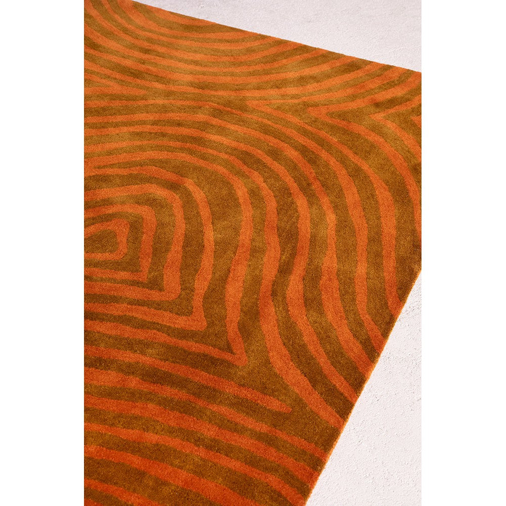 Brink & Campman Decor Groove Burnt Orange Designer Rug