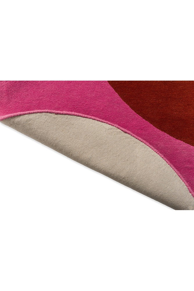Orla Kiely Flower Spot Pink/Red Designer Rug