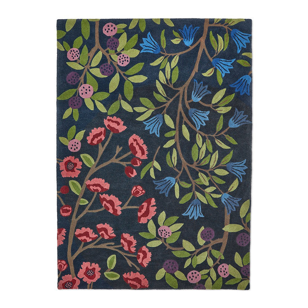 Sanderson Foraging Indigo Designer Rug