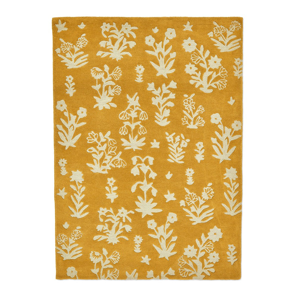 Sanderson Woodland Glade Gold Designer Rug