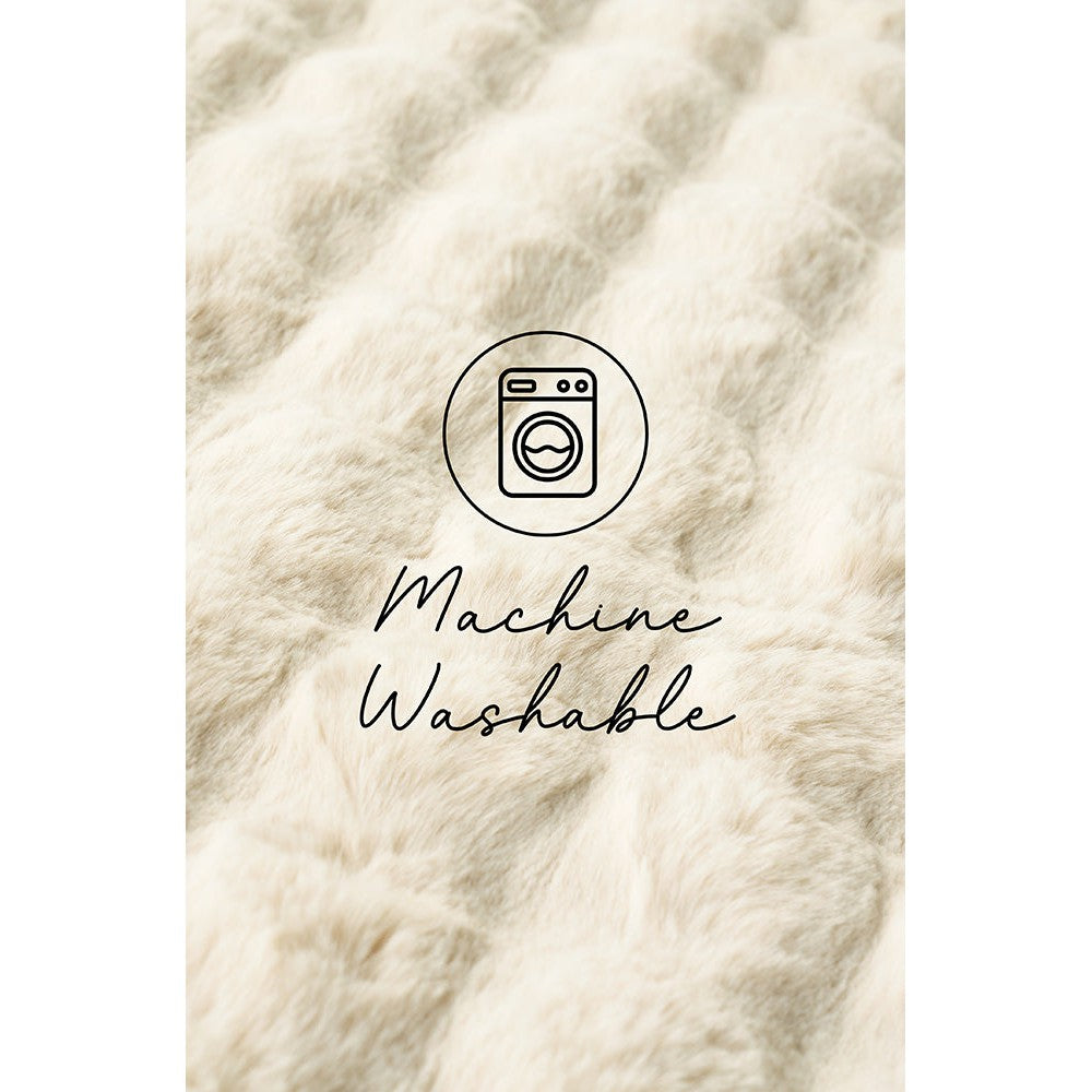 Bubble Natural - Machine Washable Rug