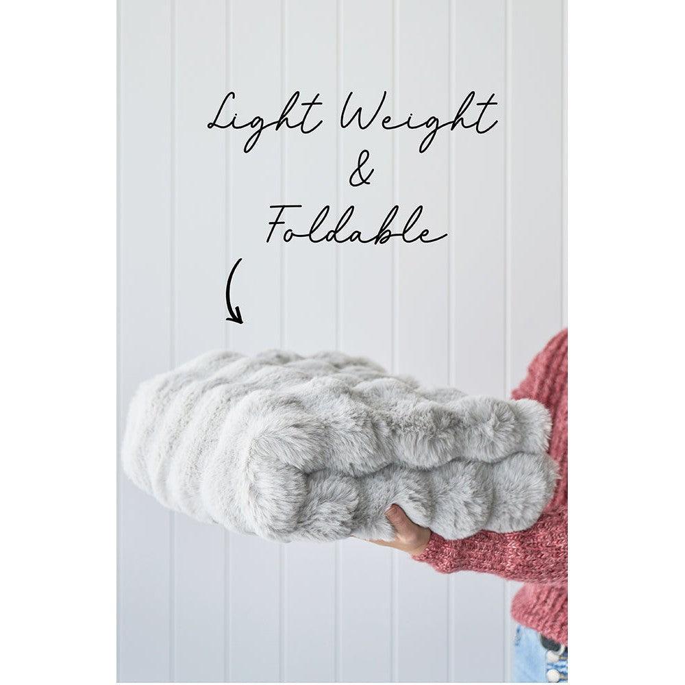 Bubble Silver Round Rug featuring plush bubble texture in silver and grey on white background, machine-washable synthetic fibers