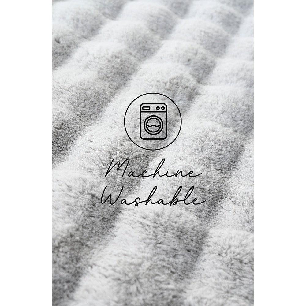 Bubble Silver - Machine Washable Rug