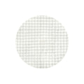 Bubble White Round rug featuring bubble-textured pattern in white on white, machine-washable by Rug Culture