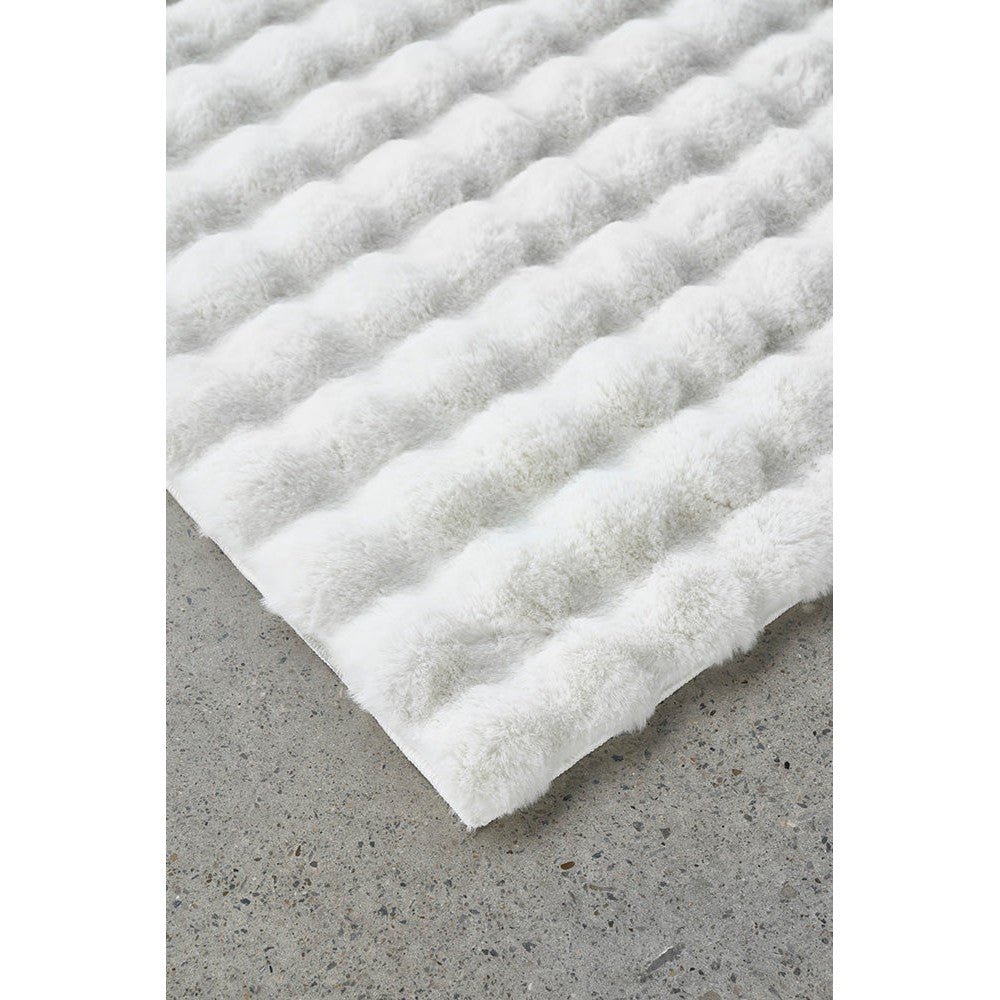 Bubble White - Machine Washable Rug