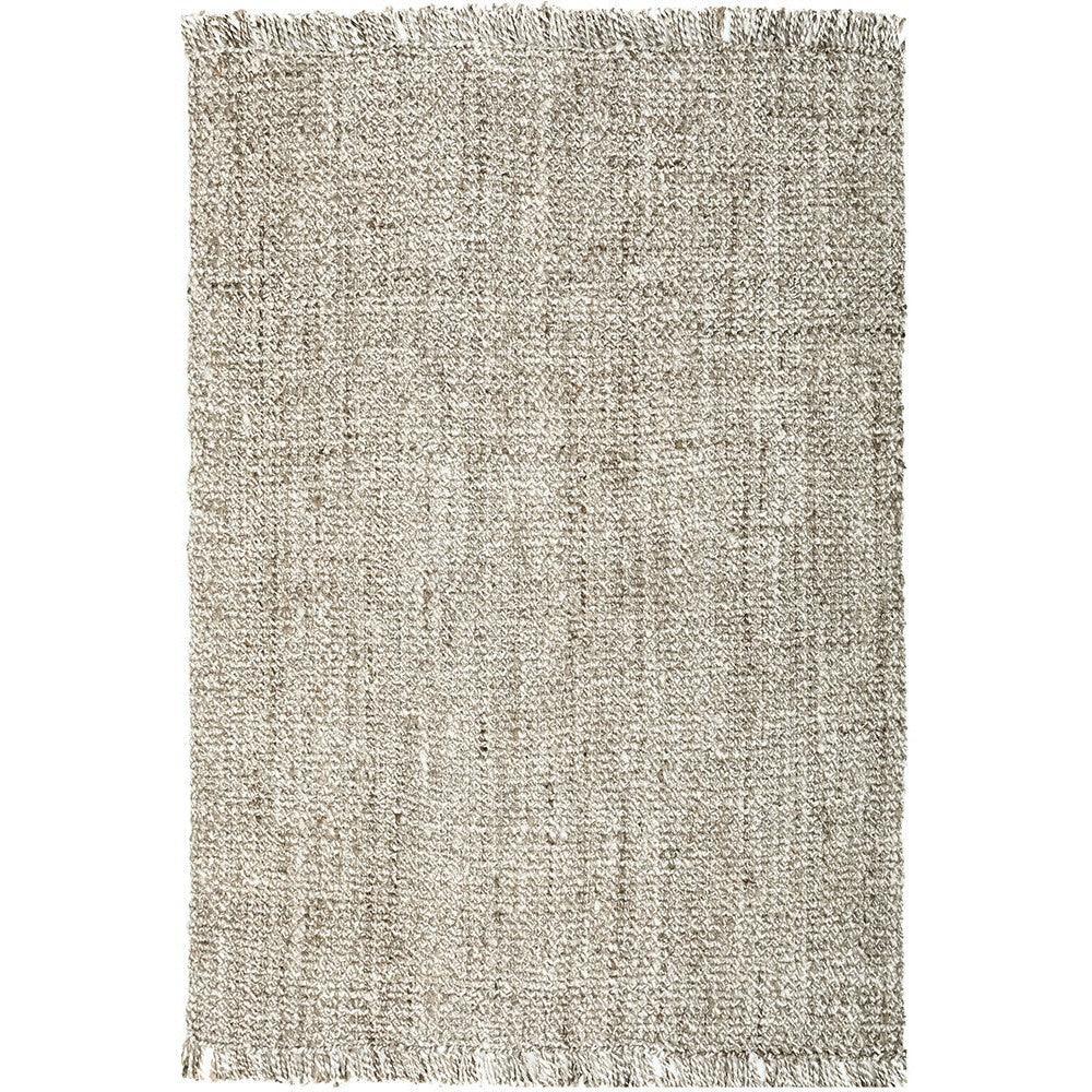 Harlow Parker Silver Rug featuring shaggy texture in cream, beige and taupe on ivory background, machine-woven polyester