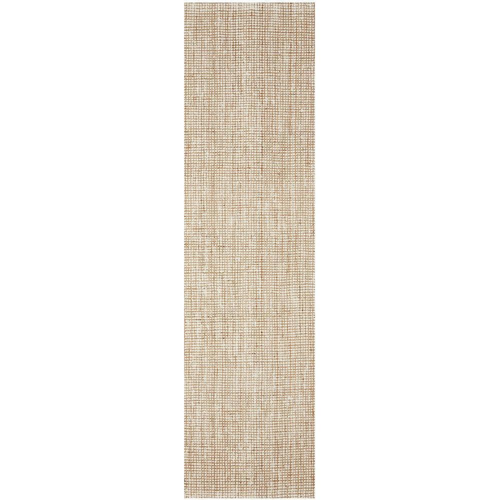 Madras Marlo White Rug featuring textured woven stripe pattern in cream, beige and taupe on ivory background, hand-woven jute