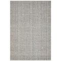 Madras Parker Dove Rug featuring subtle linear grid in dove grey, taupe and ivory on light background, woven wool & jute