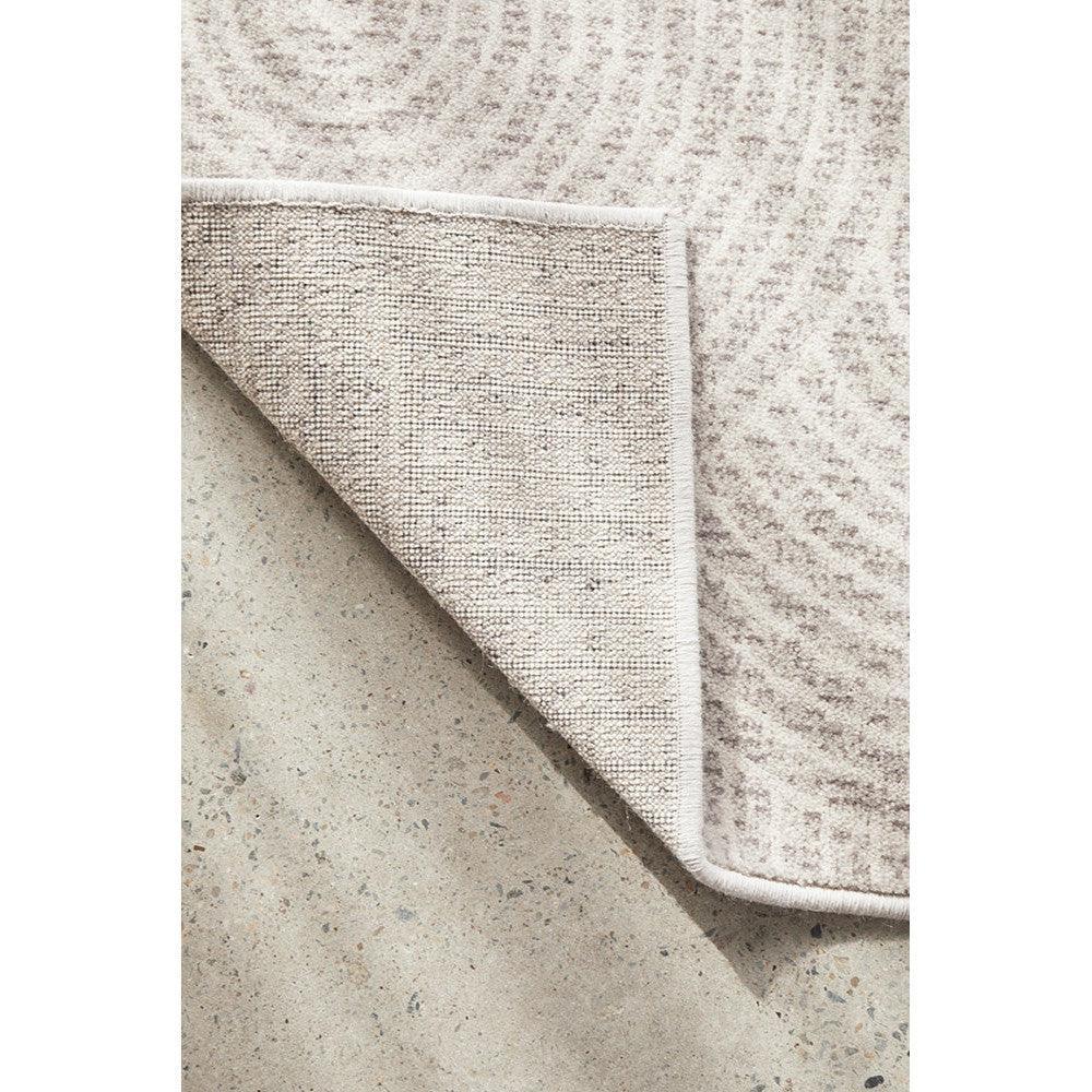 Prague Klarn Tan Rug featuring subtle tonal pattern in tan, beige and cream on beige background, hand-tufted wool