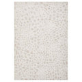 Revive Mila Natural Rug featuring dotted abstract pattern in beige and pale pink on ivory, hand-tufted wool